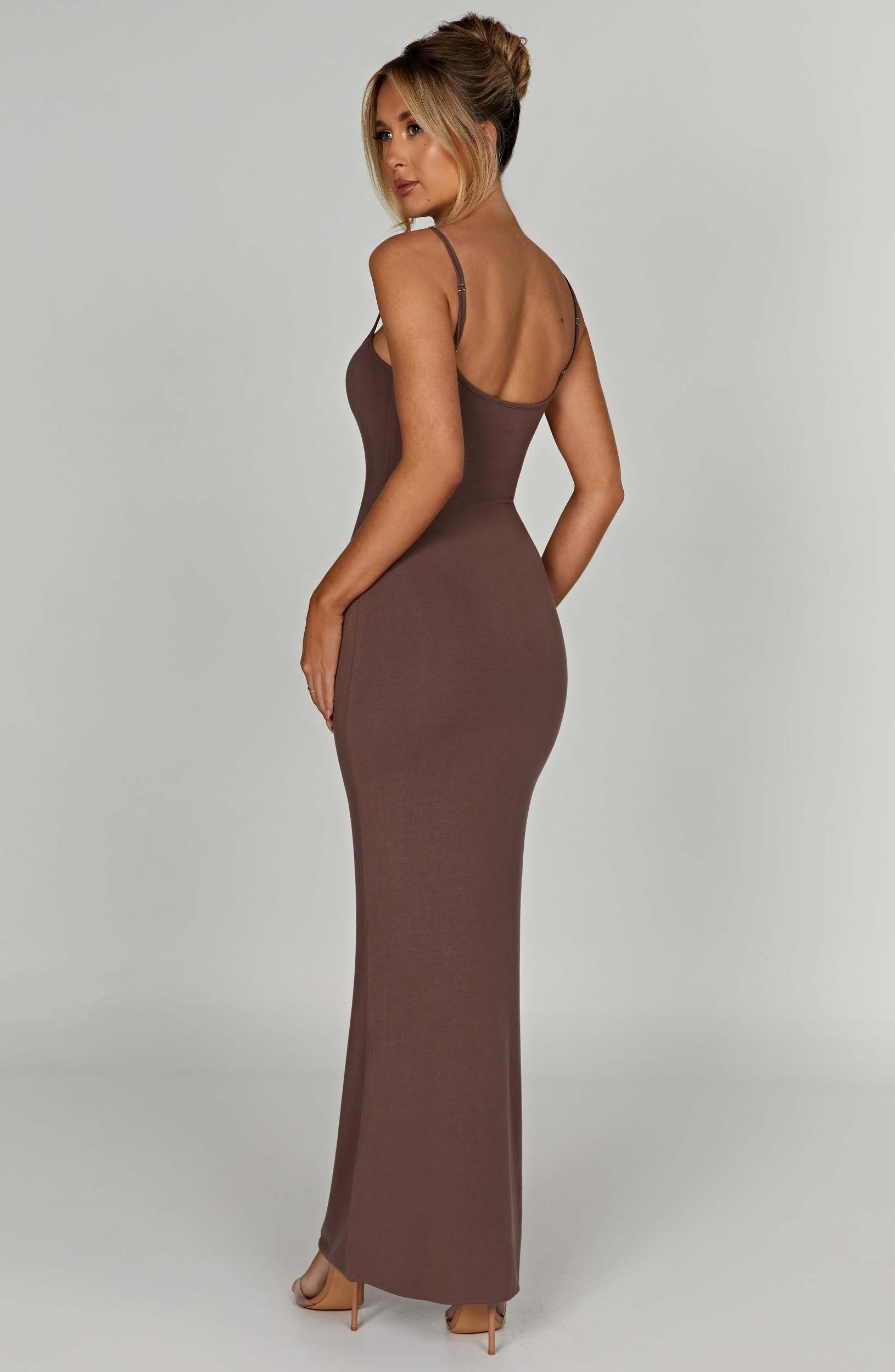 Saskia Maxi Dress - Chocolate Product Image
