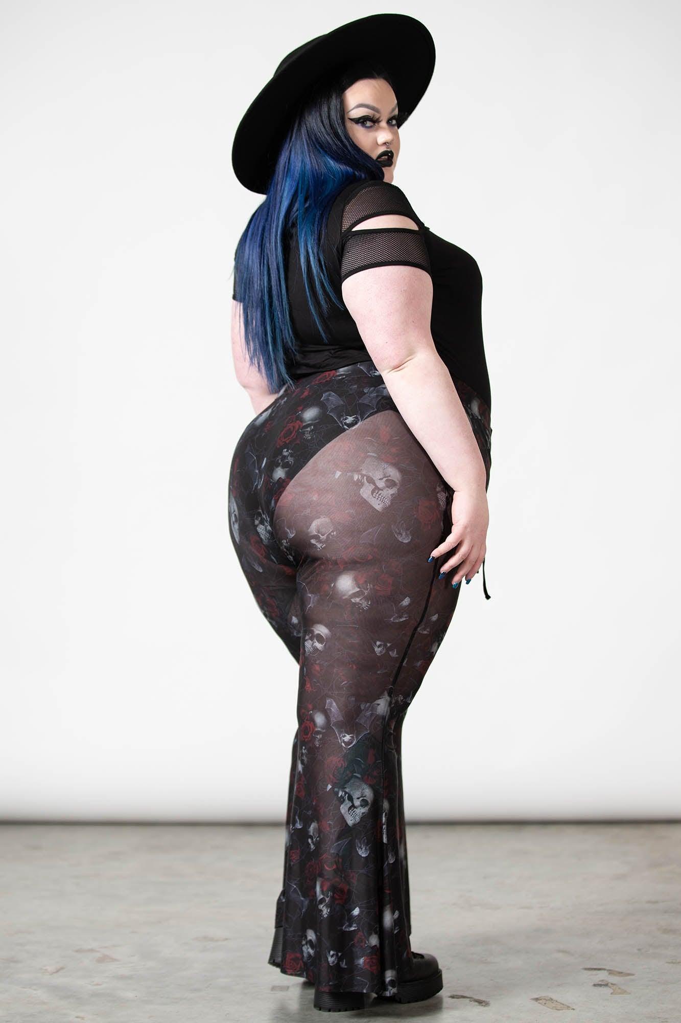 Spirala Mesh Bell Bottoms [PLUS] Female Product Image