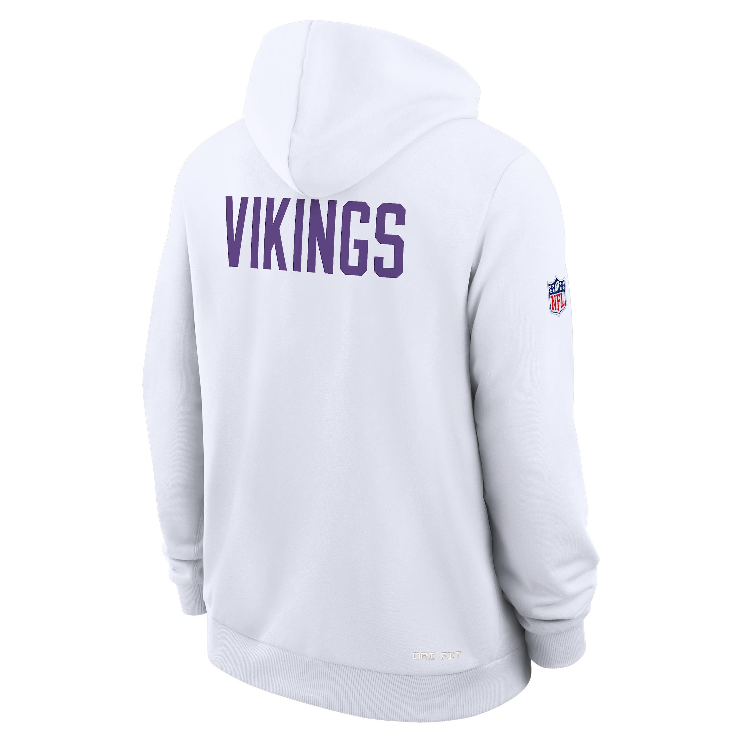Minnesota Vikings Alt 2 Tight Coverage Sideline Nike Men's Dri-FIT NFL Pullover Hoodie Product Image