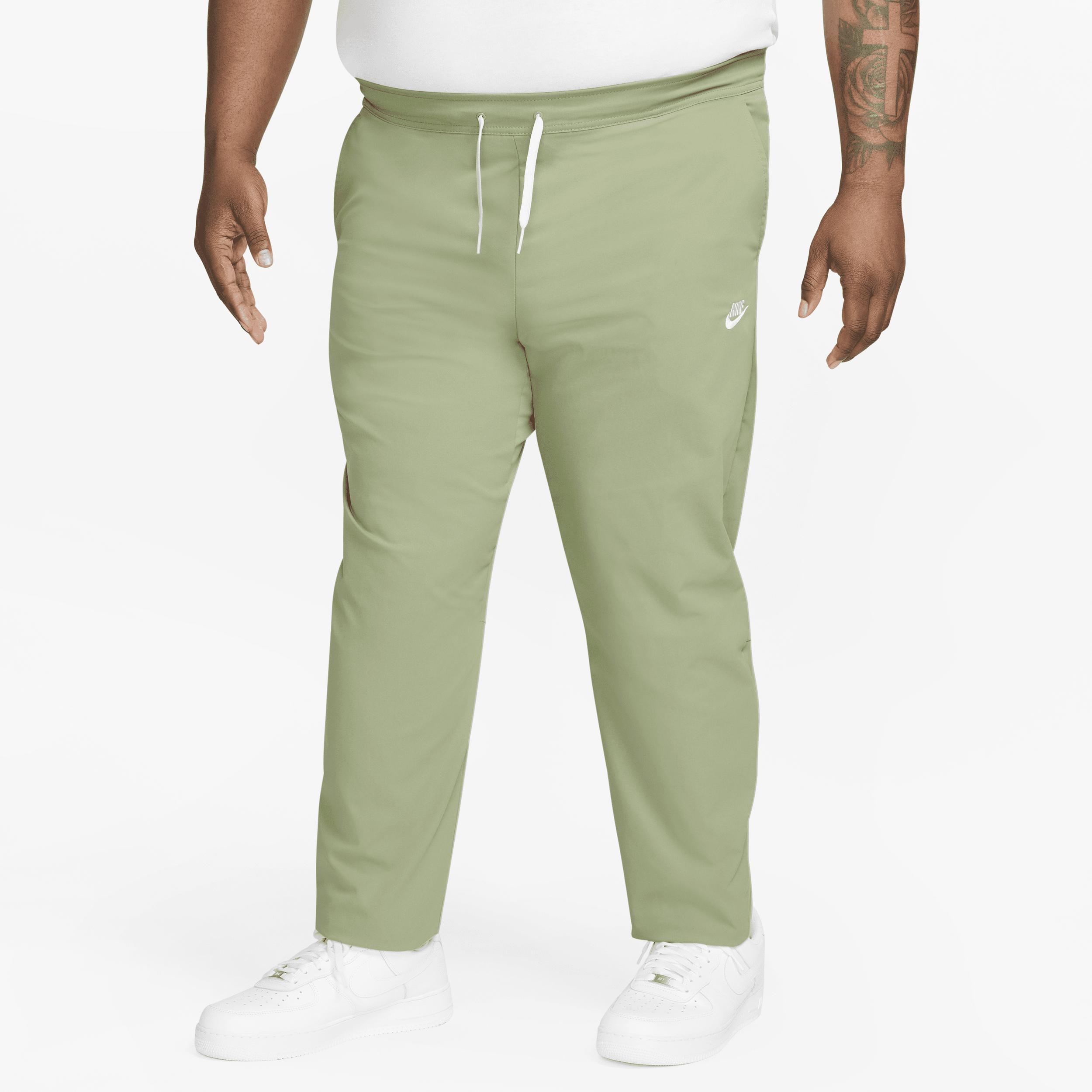 Nike Woven Taper Leg Pants - Mens Green/White Product Image
