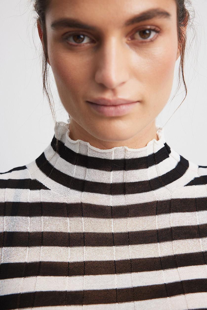 Wide Rib Knitted Top Product Image