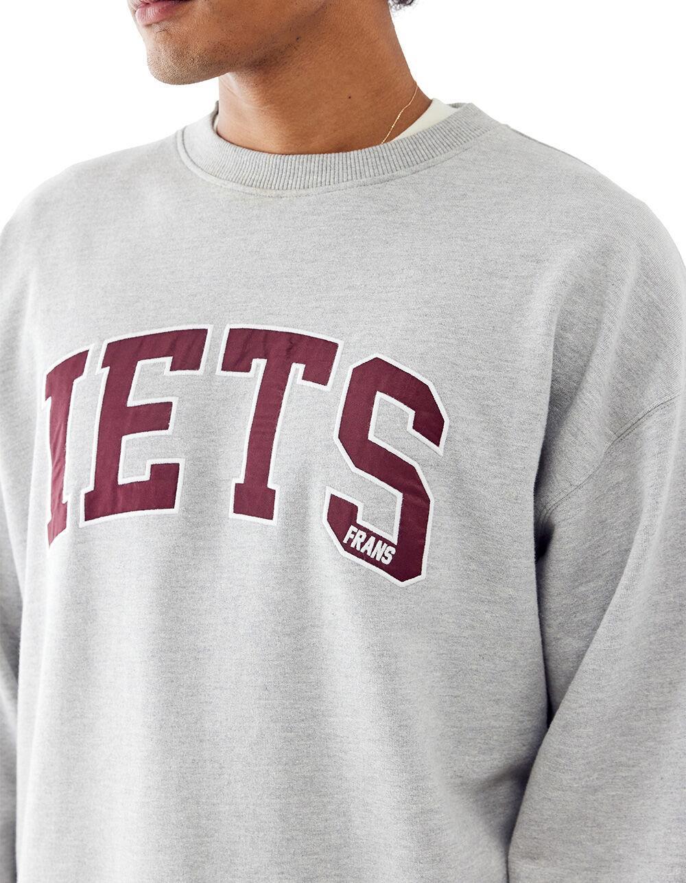 IETS FRANS Collegiate Mens Crewneck Sweatshirt - HEATHER GRAY Product Image