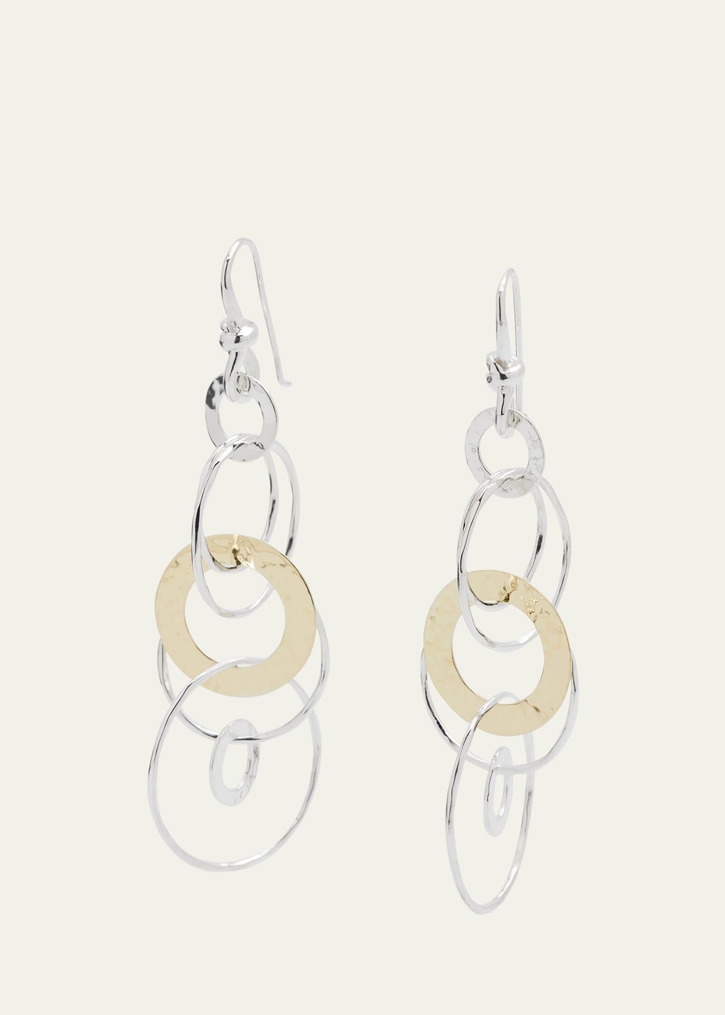Womens Classico Chimera Two-Tone Hammered Jet Set Earrings Product Image