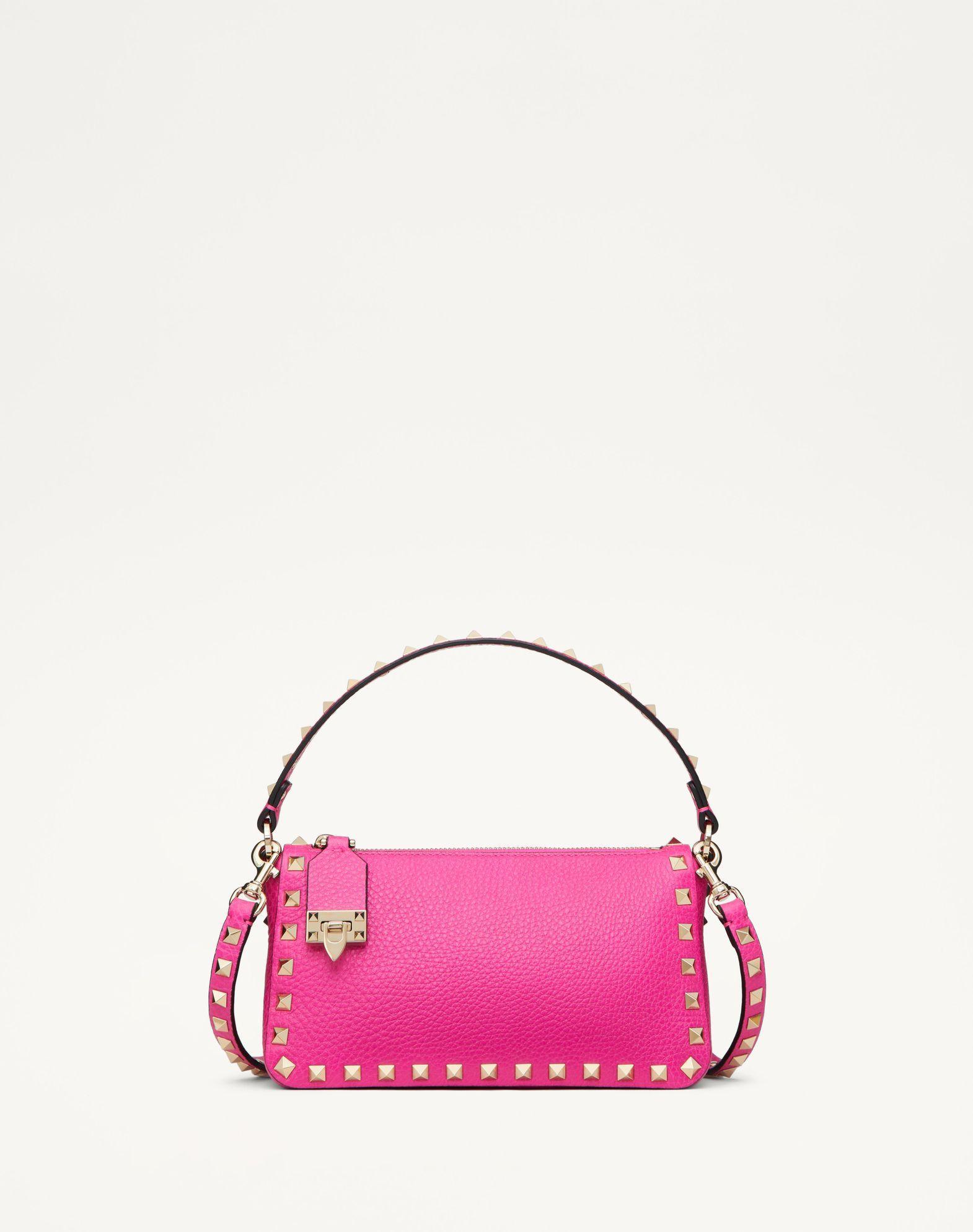 Small Rockstud Grainy Calfskin Crossbody Bag  Product Image