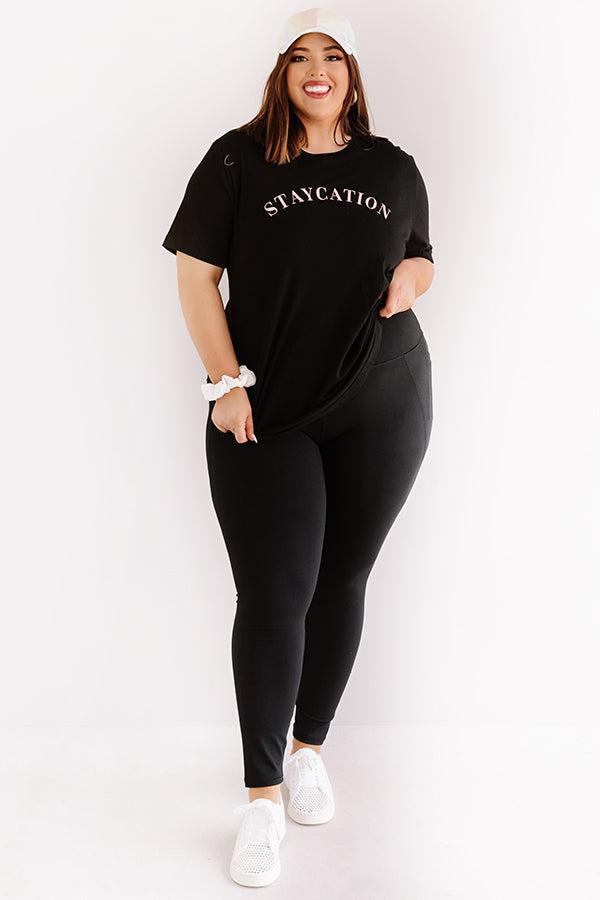 Power Hour High Waist Active Leggings in Black Curves Product Image