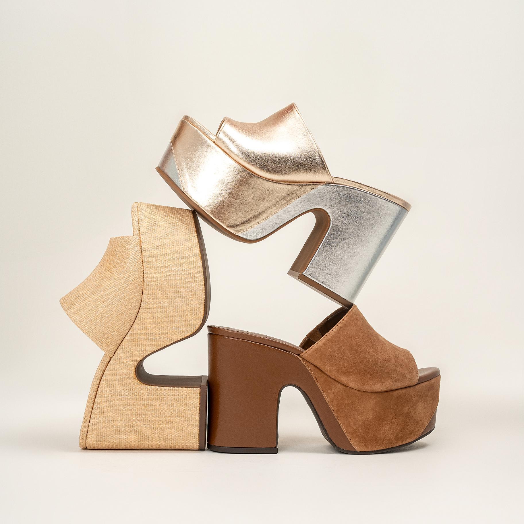Dalle Cutout Straw Sandal Product Image