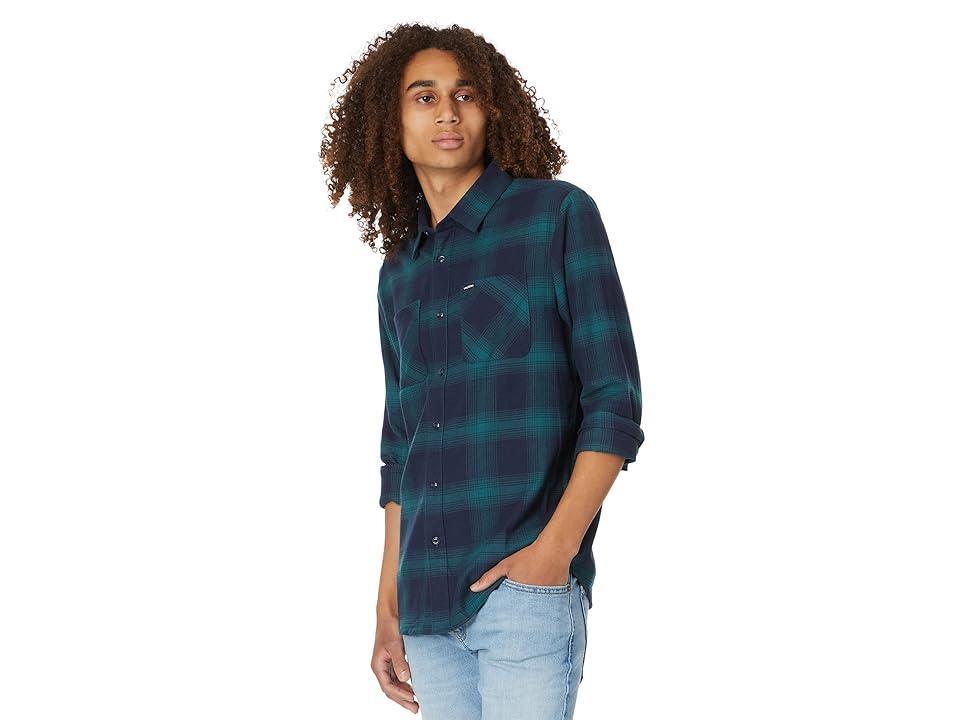 Volcom Netastone Long Sleeve Flannel (Stealth) Men's Clothing Product Image