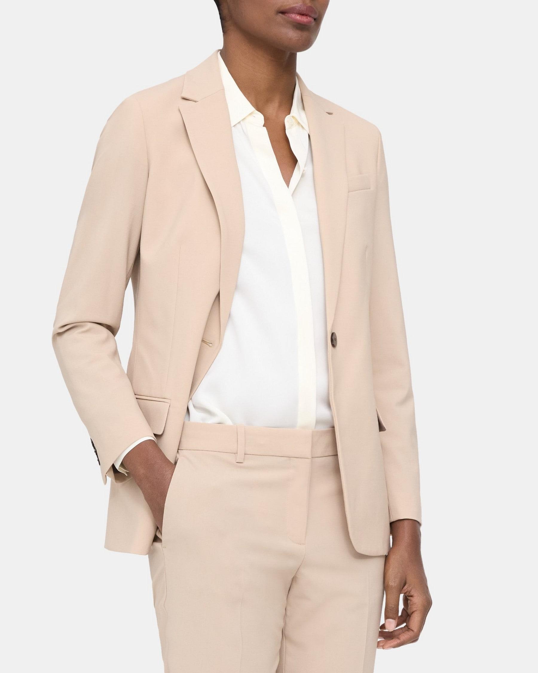Fitted Blazer in Sevona Stretch Wool Product Image