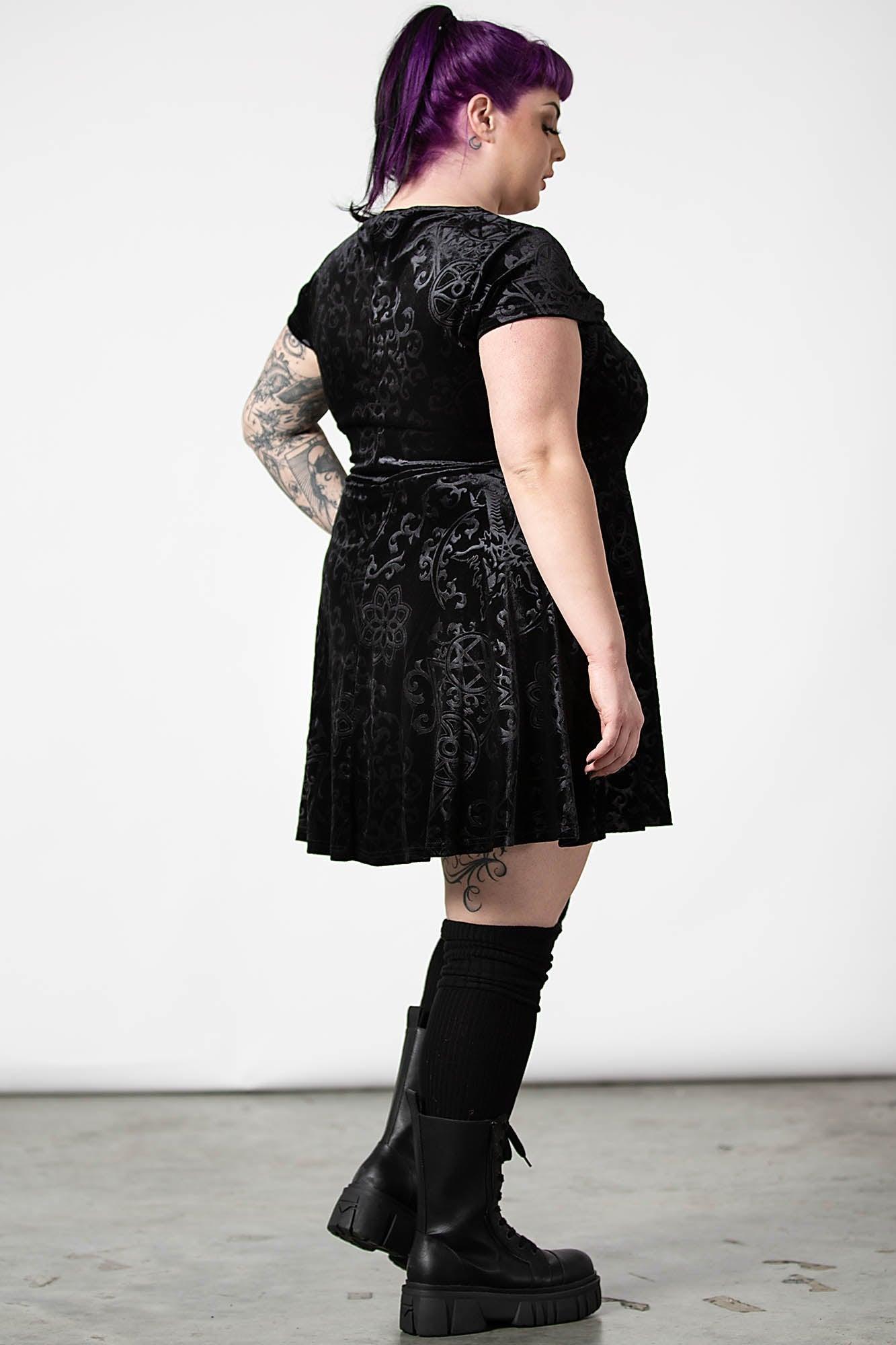 Blasphemia Keyhole Skater Dress Female Product Image