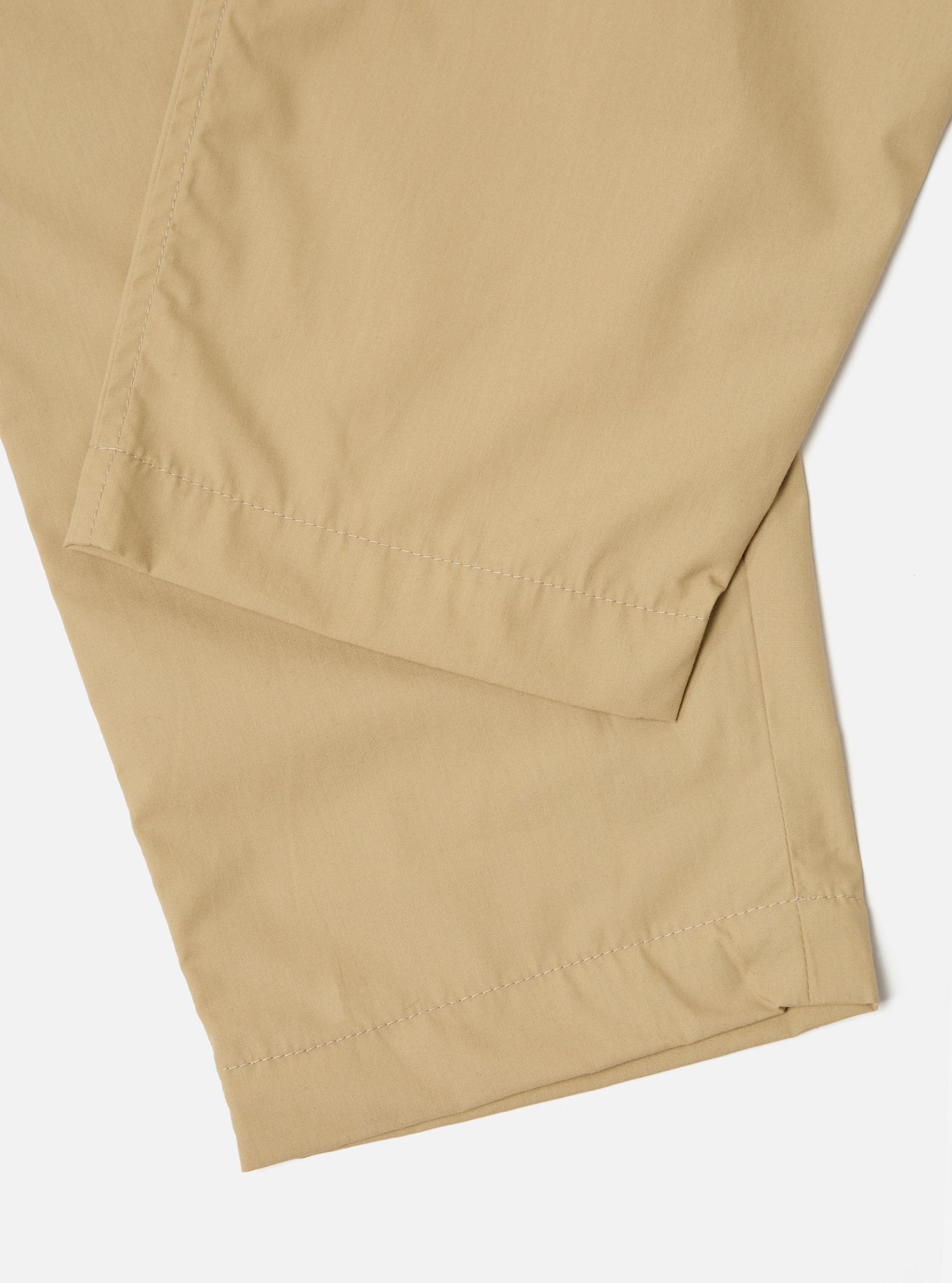 Sand Recycled Polytech Pleated Track Pant Product Image