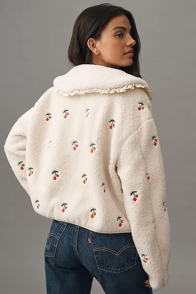 MABLE Sherpa Embroidered Jacket Product Image