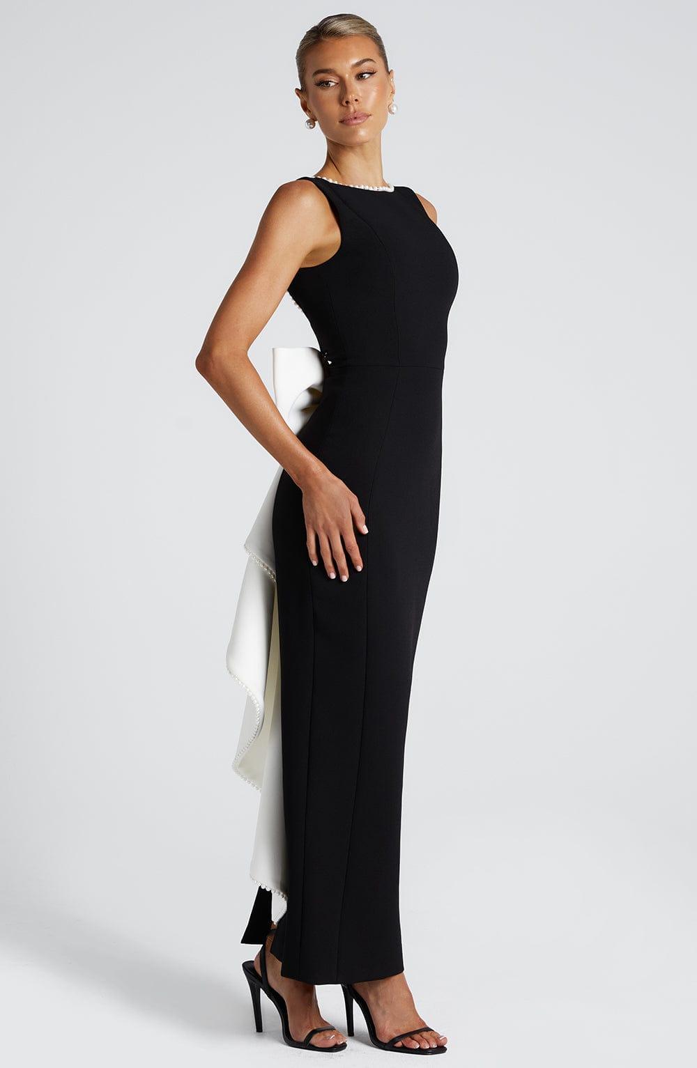 Lana Midaxi Dress - Black/White Product Image