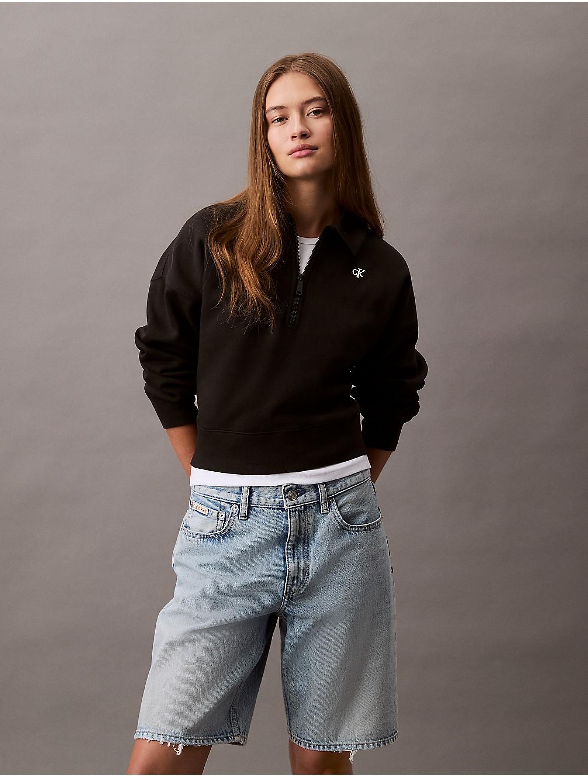 Archive Logo Fleece Quarter Zip Sweatshirt Product Image