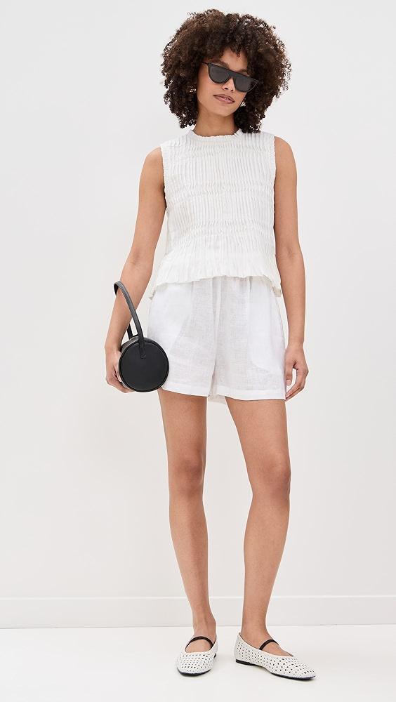Sea Zora Solid Tank Top with Bubble Hem | Shopbop Product Image