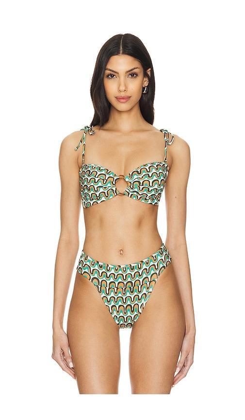 Tori Ties Bandeau Bikini Top Montce Swim Product Image