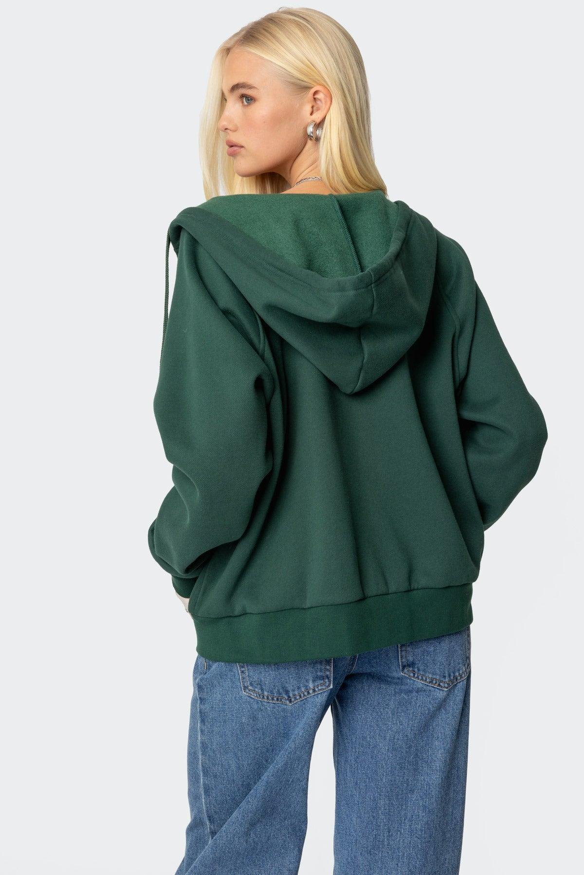 1980 Oversized Zip Up Hoodie Product Image