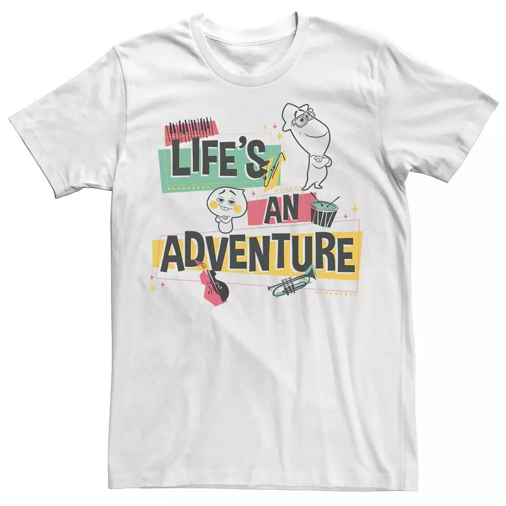 Disney / Pixar's Soul Men's Life's An Adventure Tee, Size: XL, White Product Image