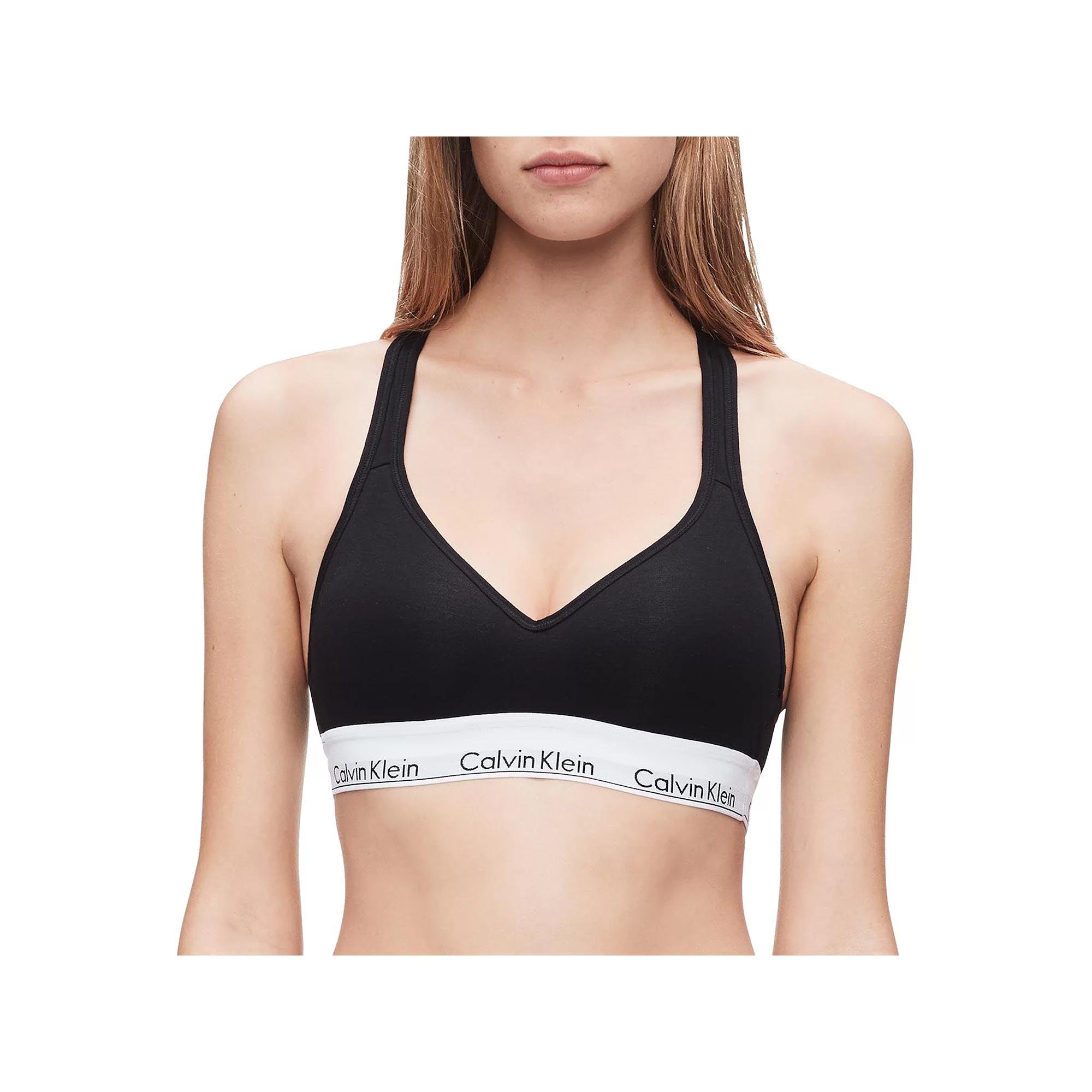 Calvin Klein Modern Cotton Padded Bralette QF1654, Women's, Size: Large, Black Product Image
