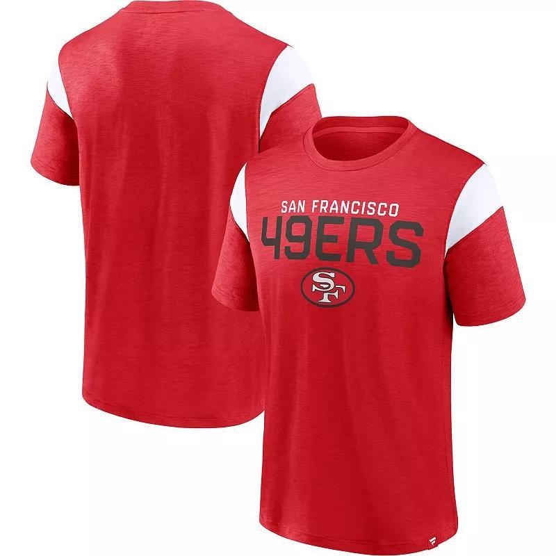 Mens Fanatics Scarlet San Francisco 49ers Home Stretch Team T-shirt Product Image