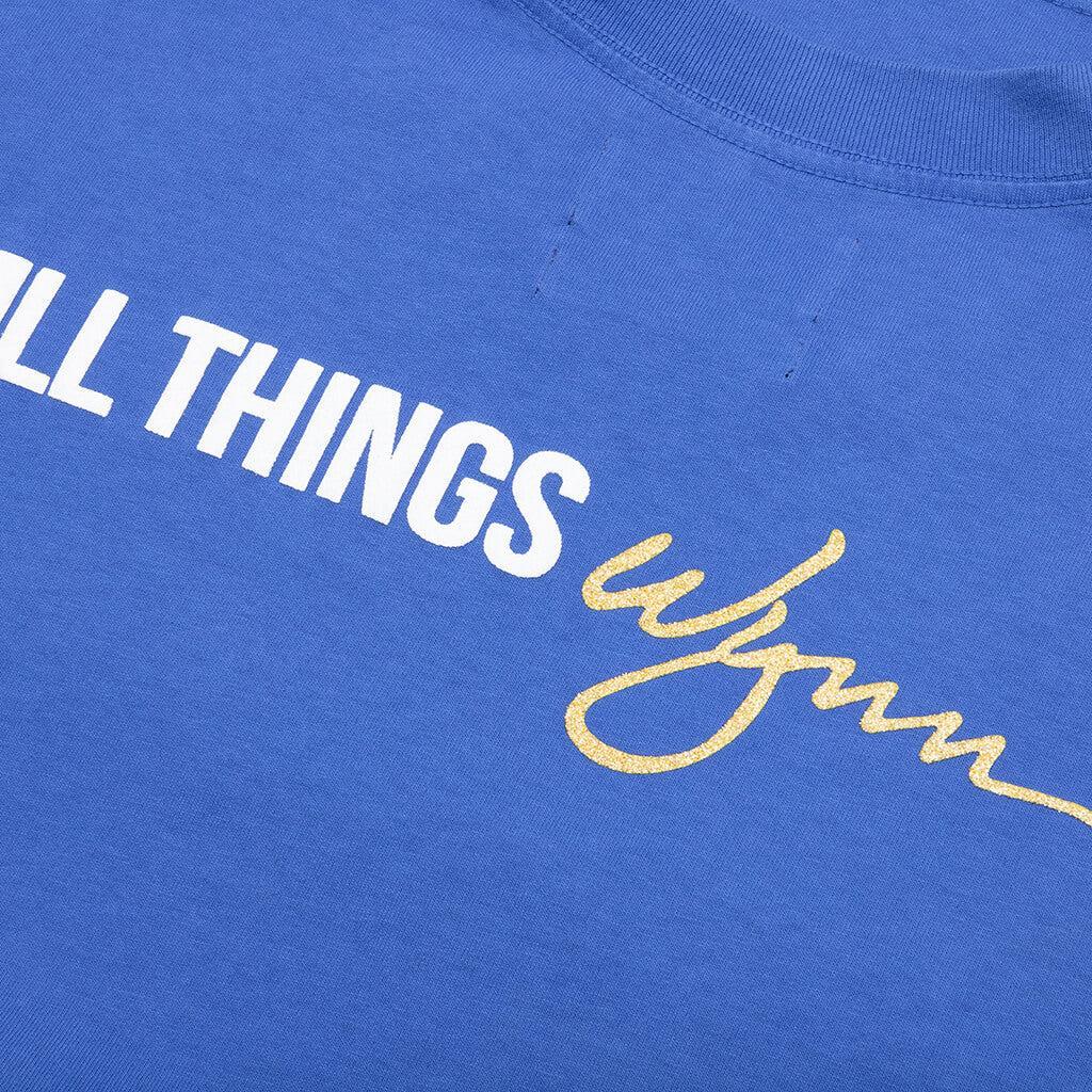 Feature x Wynn Logo Lock Up L/S Tee - Dazzling Blue Male Product Image