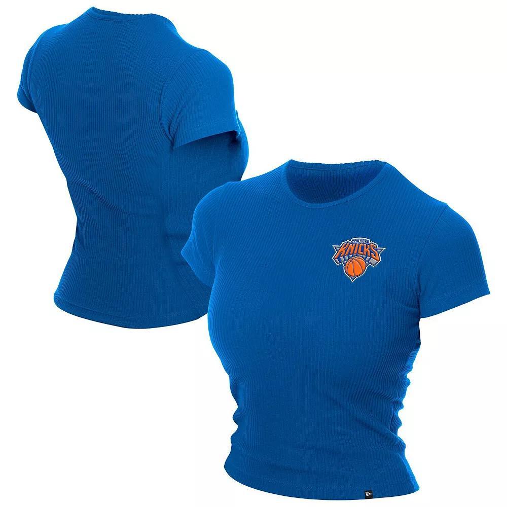 Women's New Era  Purple Los Angeles Lakers Leisure Collection Baby Doll Cropped T-Shirt, Size: XL Product Image