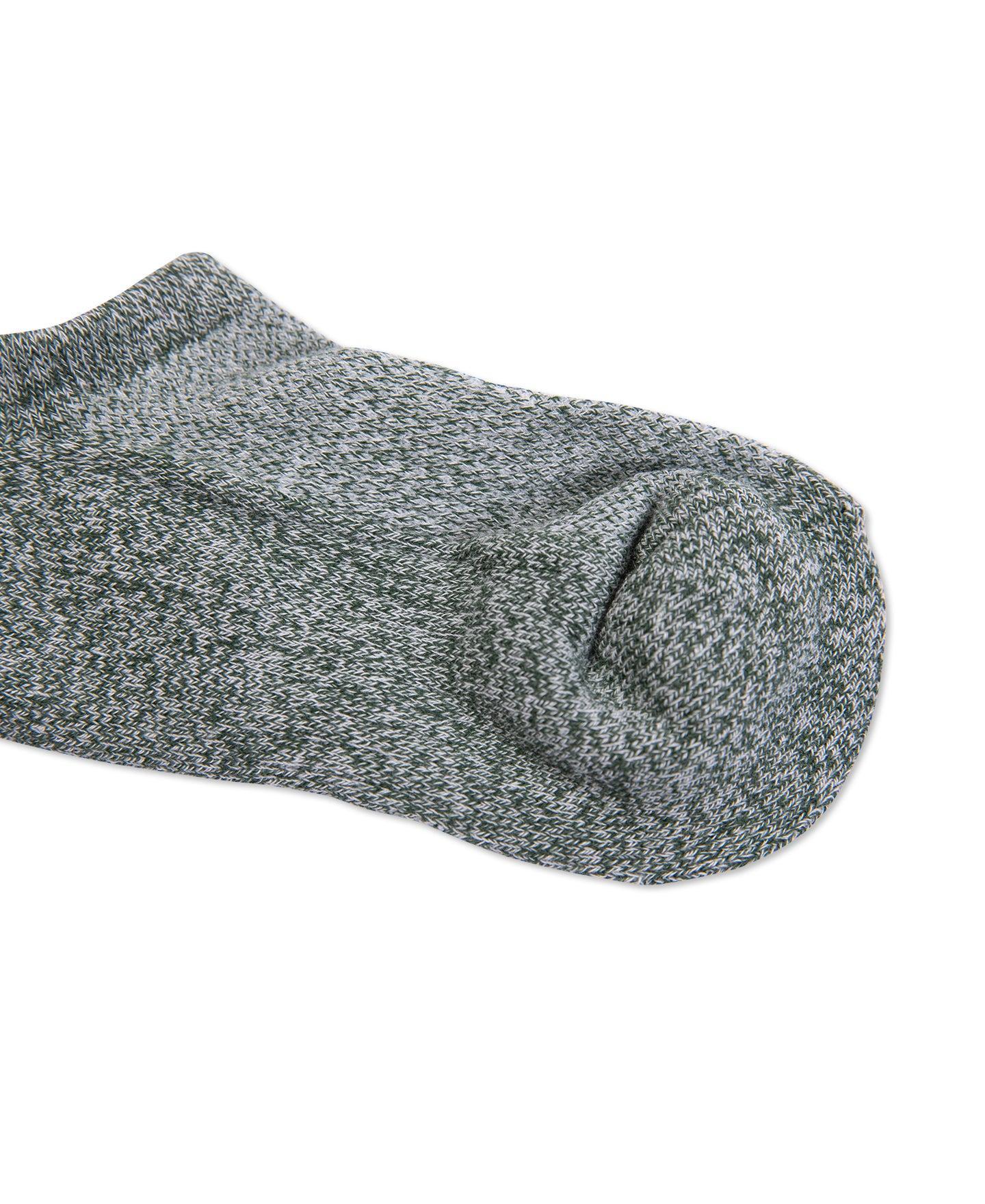 Colored Cotton No Show Socks - Navy Product Image
