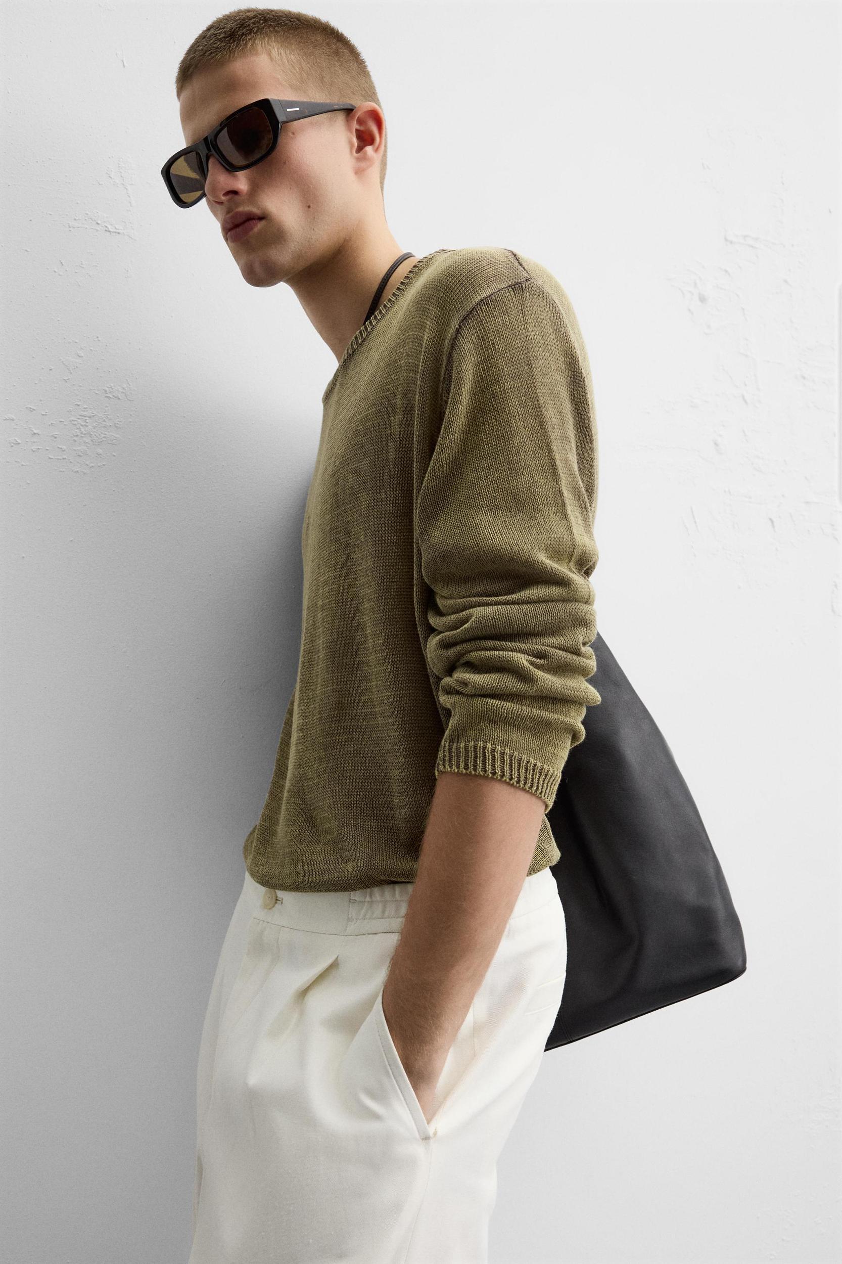 SEMI-SHEER RELAXED FIT SWEATER Product Image