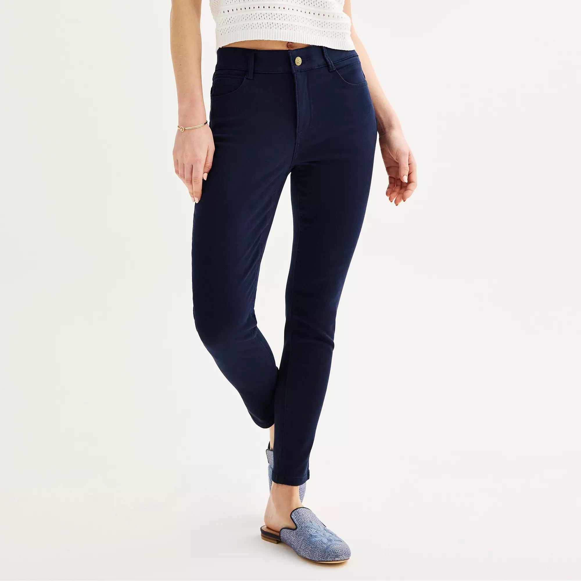 Women's Draper James High-Rise Skinny Jeans, Size: 0, Blue Product Image