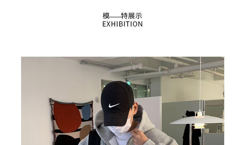 Plain Zip-Up Hoodie / High Waist Sweatpants Product Image