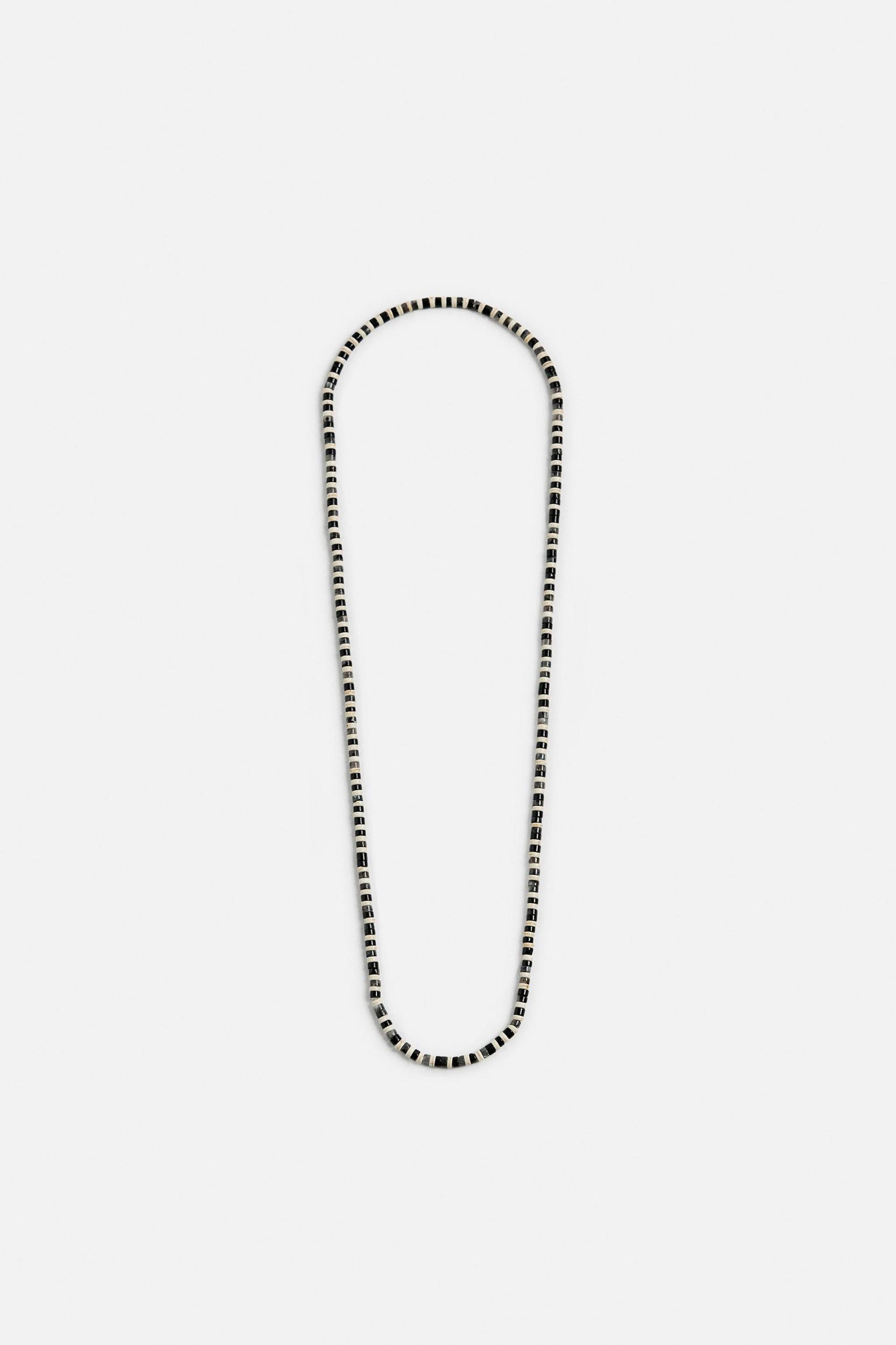 BEADED STONE NECKLACE Product Image