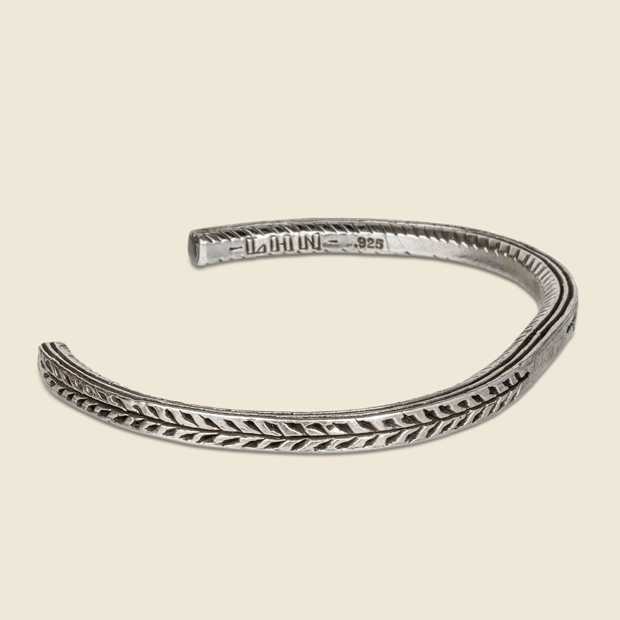 Pantheon Leaf Stamp Cuff - Sterling Silver Product Image