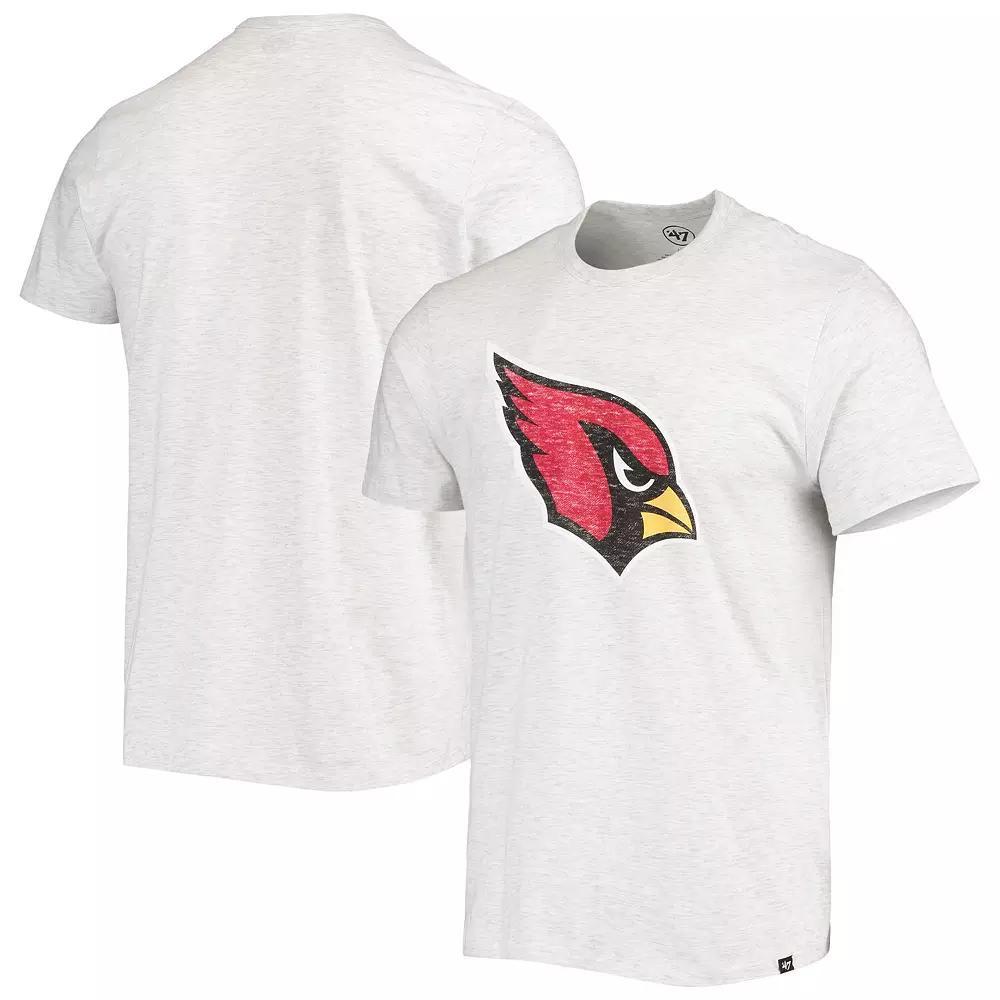 Men's '47 Heathered Gray Arizona Cardinals Premier Franklin T-Shirt, Size: 2XL, Grey Product Image