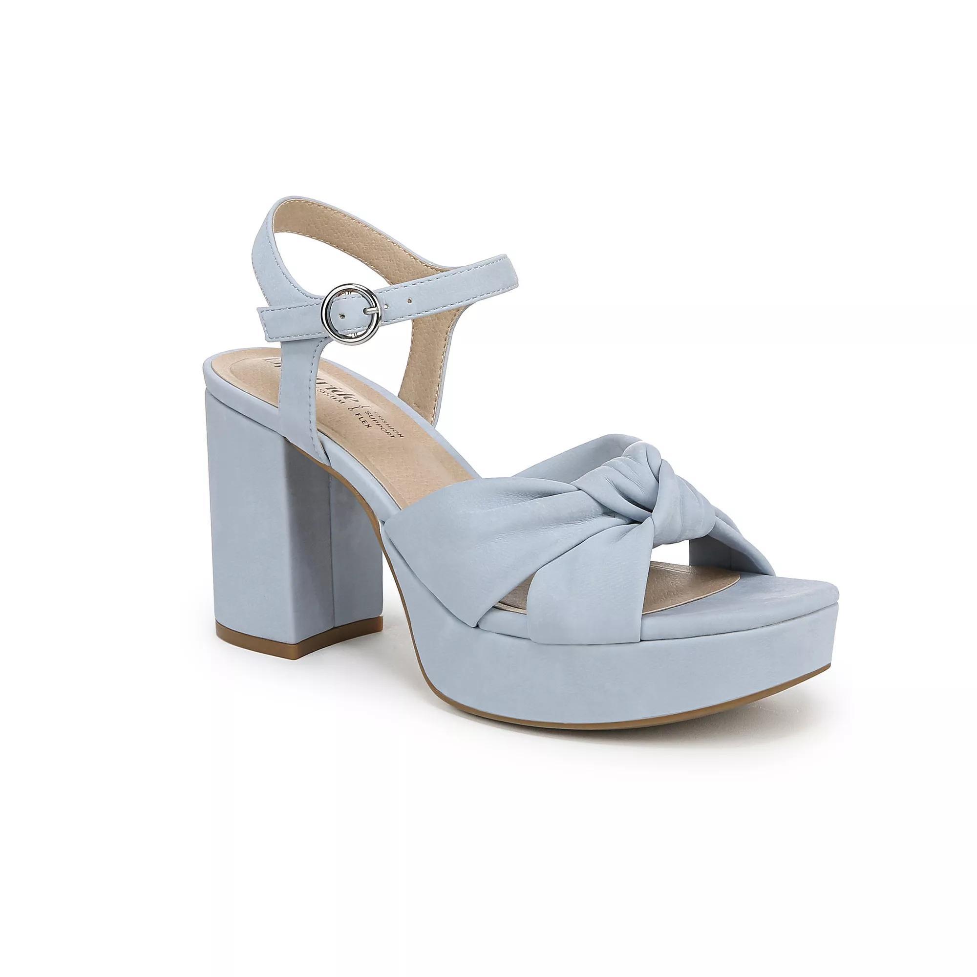 LifeStride August Women's Platform Heels, Size: 6.5 Wide, Blue Product Image