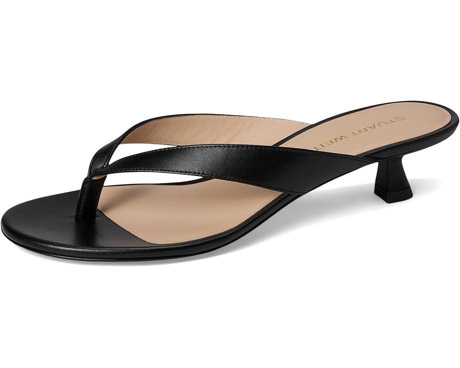 Carolina Metallic Leather Kitten Heel Sandals Product Image