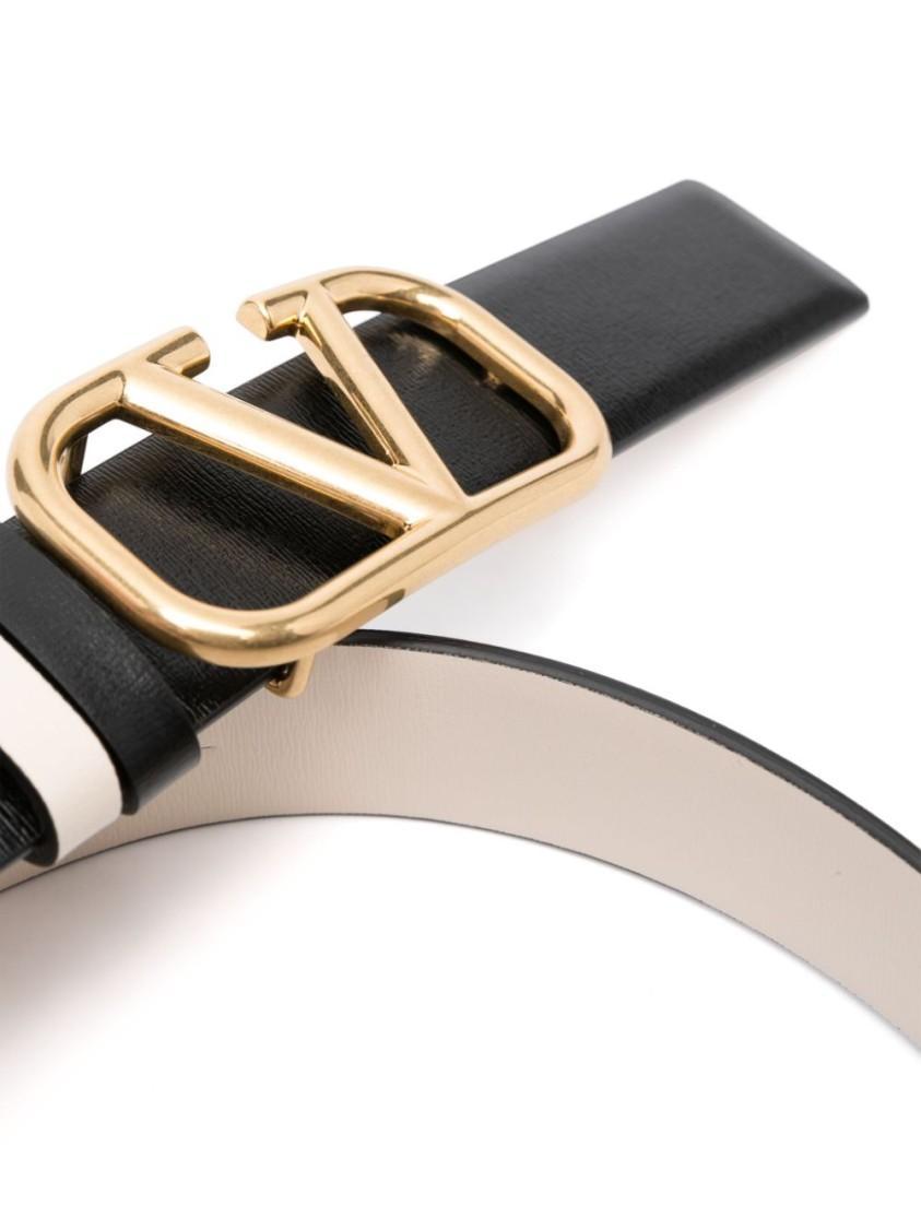 VALENTINO GARAVANI Valentino Black Leather Belt Product Image