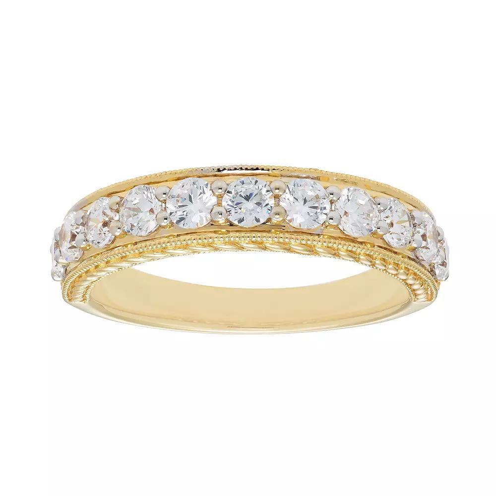 The Regal Collection 14k Gold 1 Carat T.W. IGL Certified Diamond Wedding Band, Women's, Size: 7, Yellow Product Image