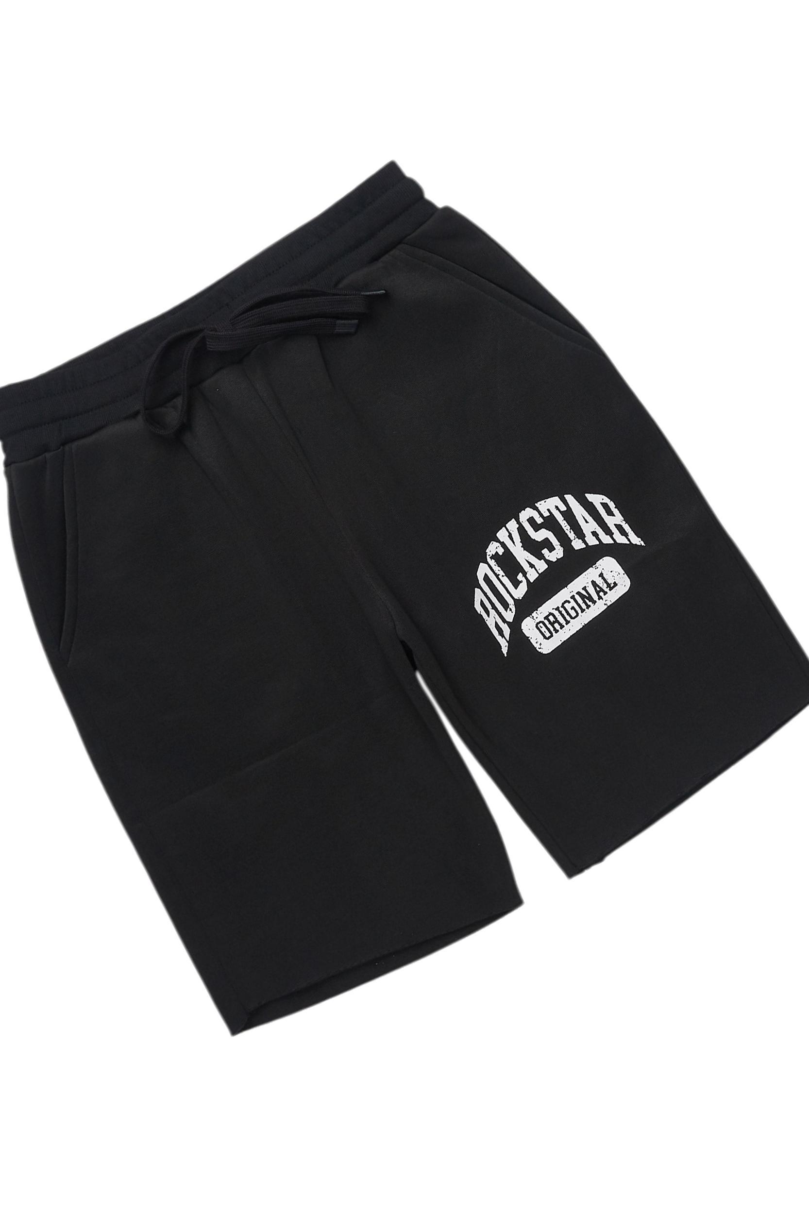 Javonuna Black T-Shirt Short Set Female Product Image