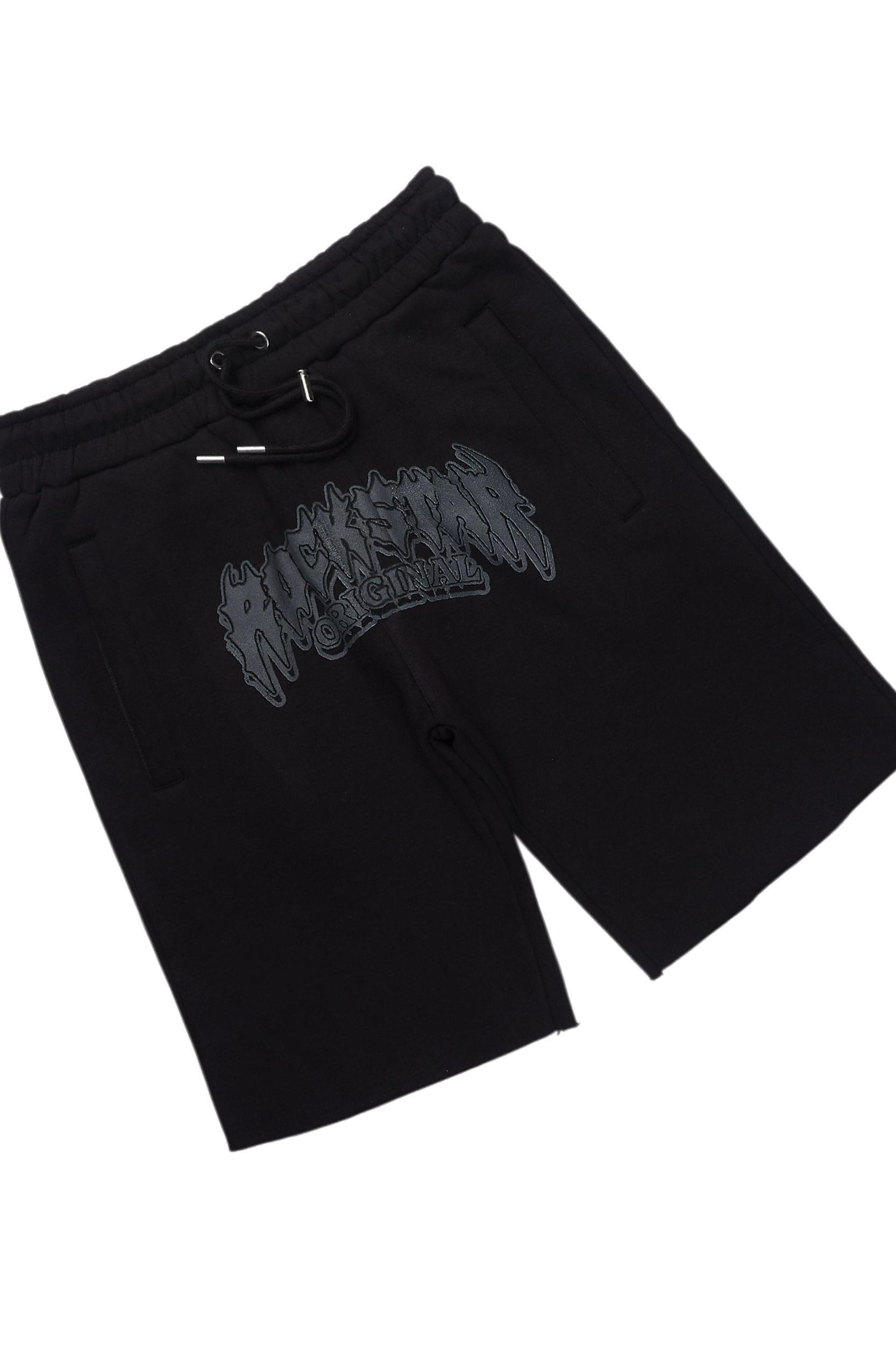Dray Black/Black T-Shirt/Short Set Male Product Image
