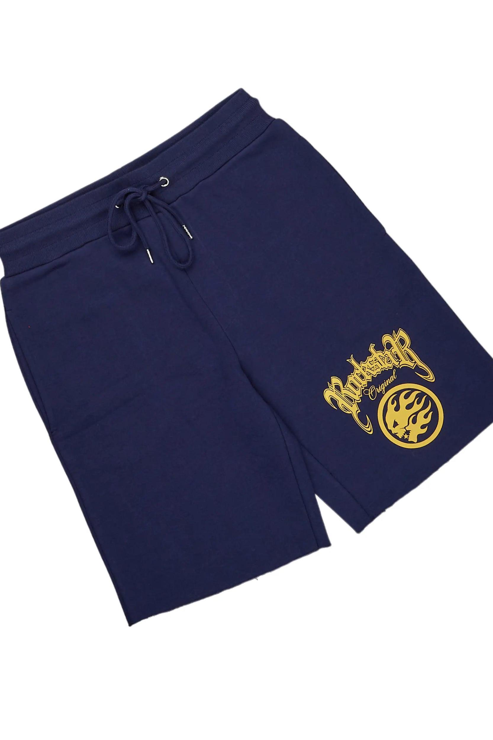 Yarden Navy T-Shirt/Short Set Male Product Image