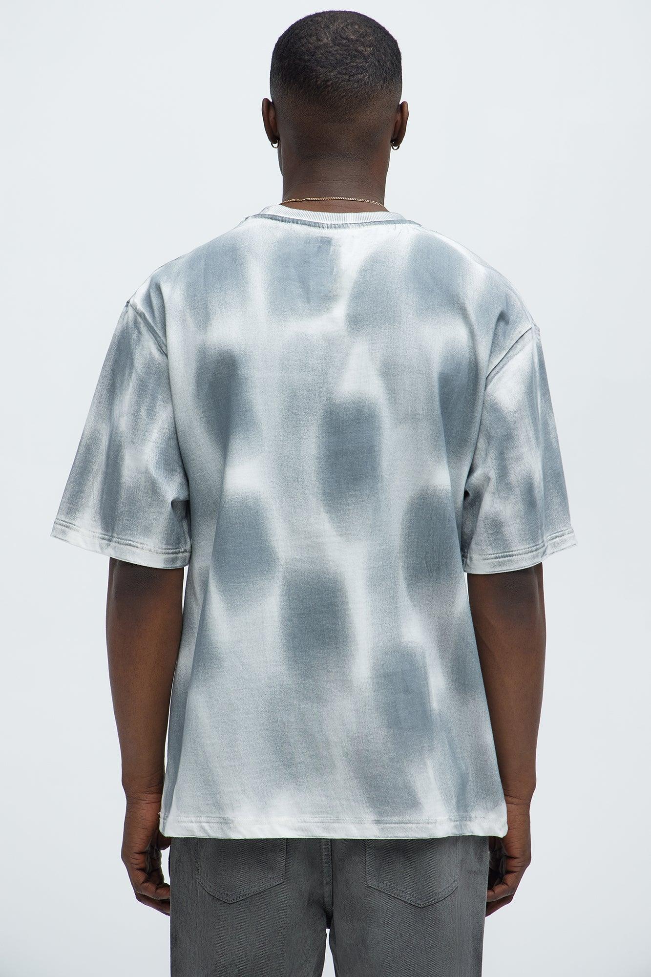 Painter Tinted Short Sleeve Tee - Grey/combo Product Image