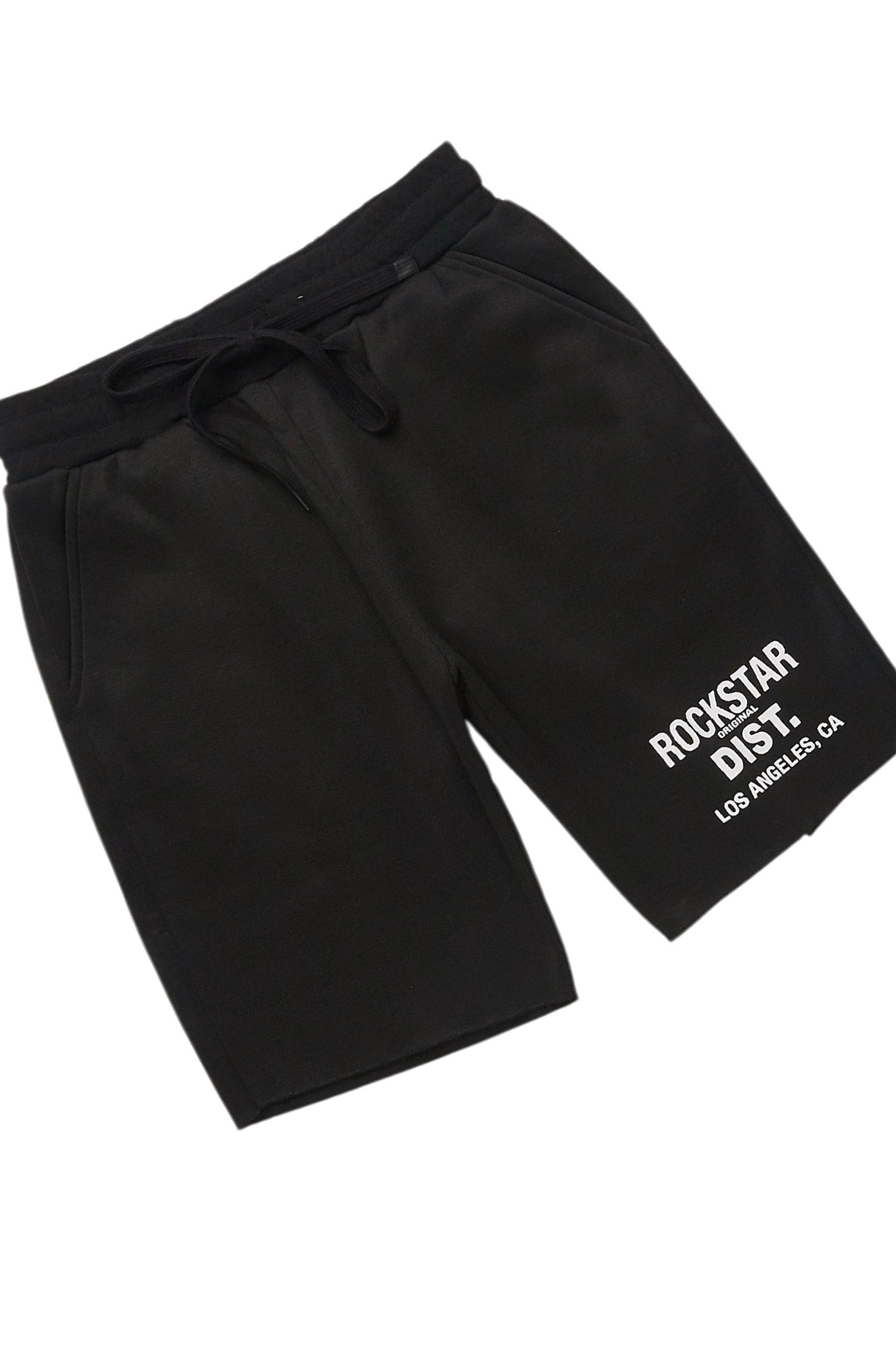 Dalasia Black T-Shirt Short Set Female Product Image