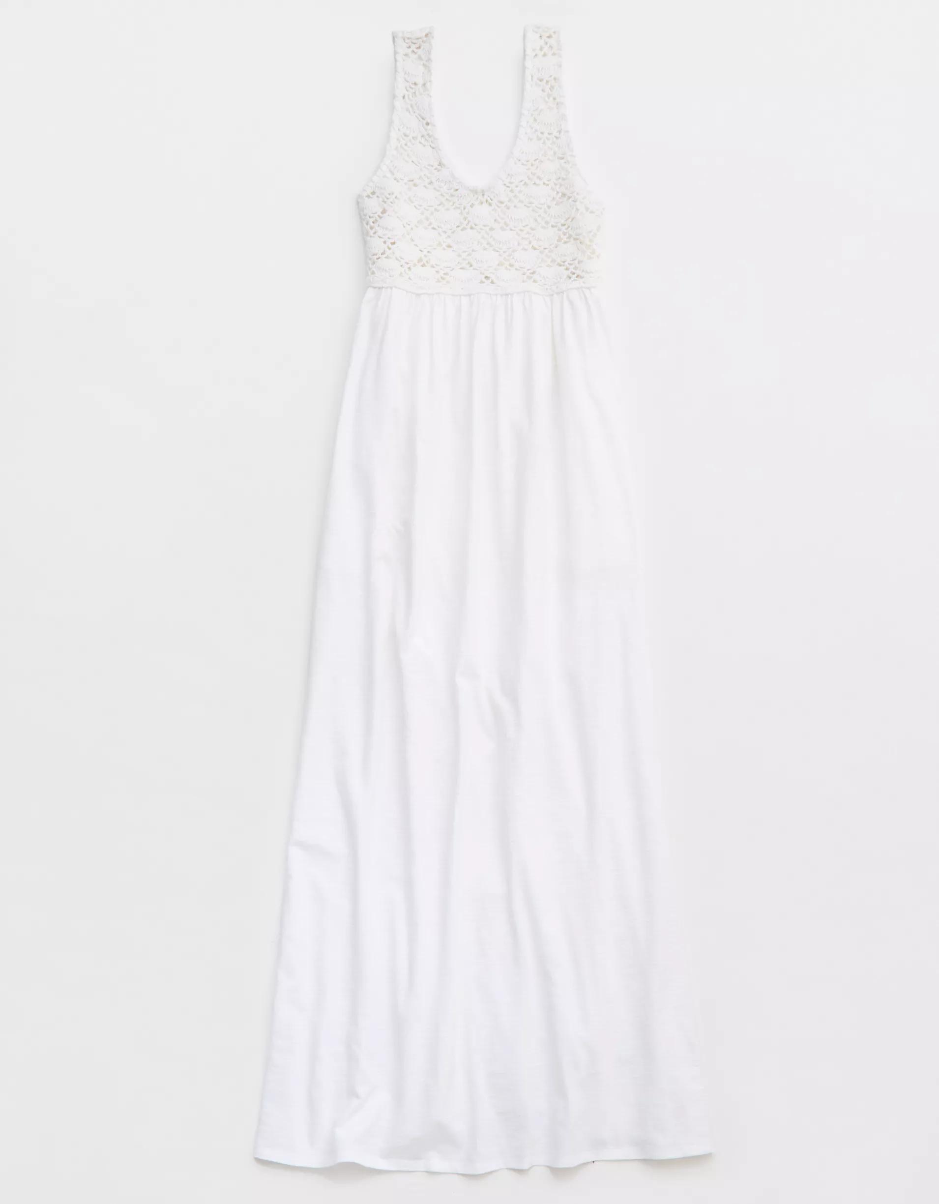 Aerie Crochet Maxi Dress Product Image