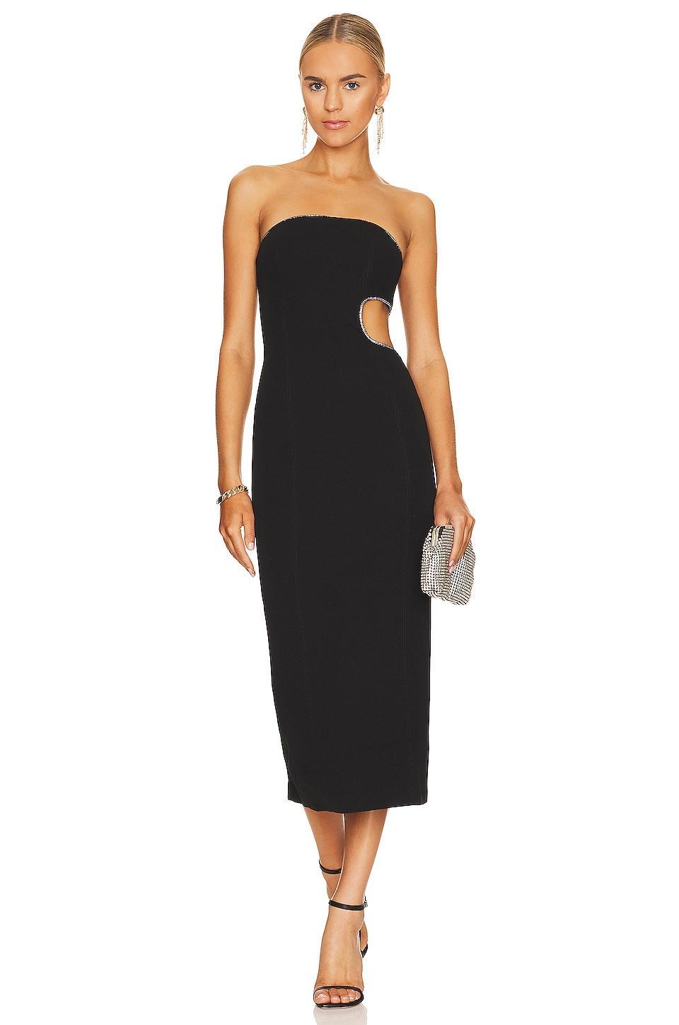 Azzurra Bonded Crepe Dress MISHA Product Image
