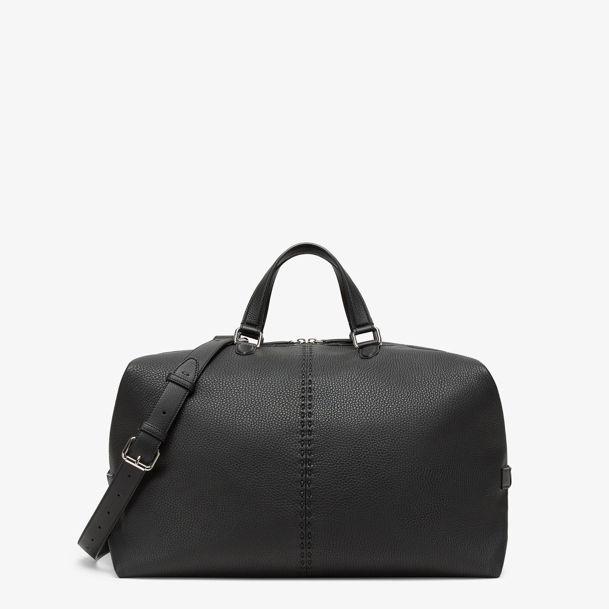 Selleria Fendi Siesta LargeBlack Selleria bag with 568 hand-sewn topstitches Product Image