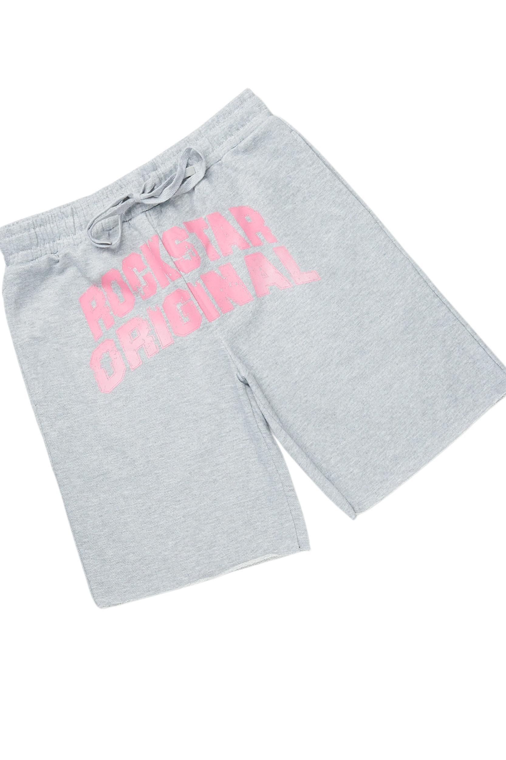 Chikata Heather Grey T-Shirt Short Set Female Product Image