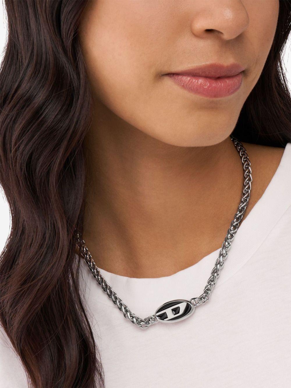 logo-pendant chain necklace Product Image