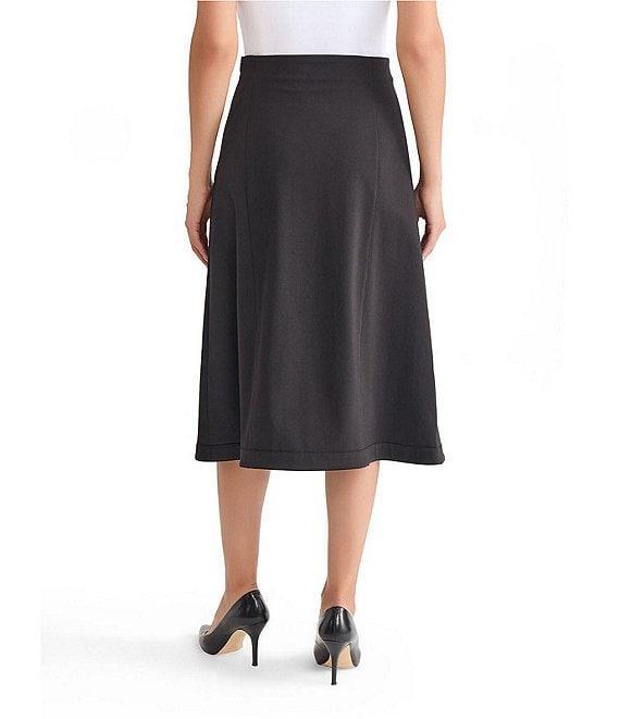 MISOOK Luxe Stretch Ponte A-Line Midi Skirt Product Image