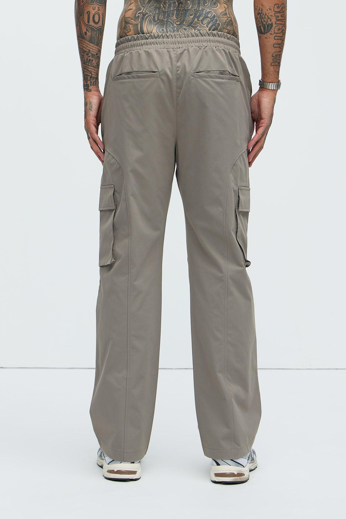 Bam Straight Pants - Grey Product Image
