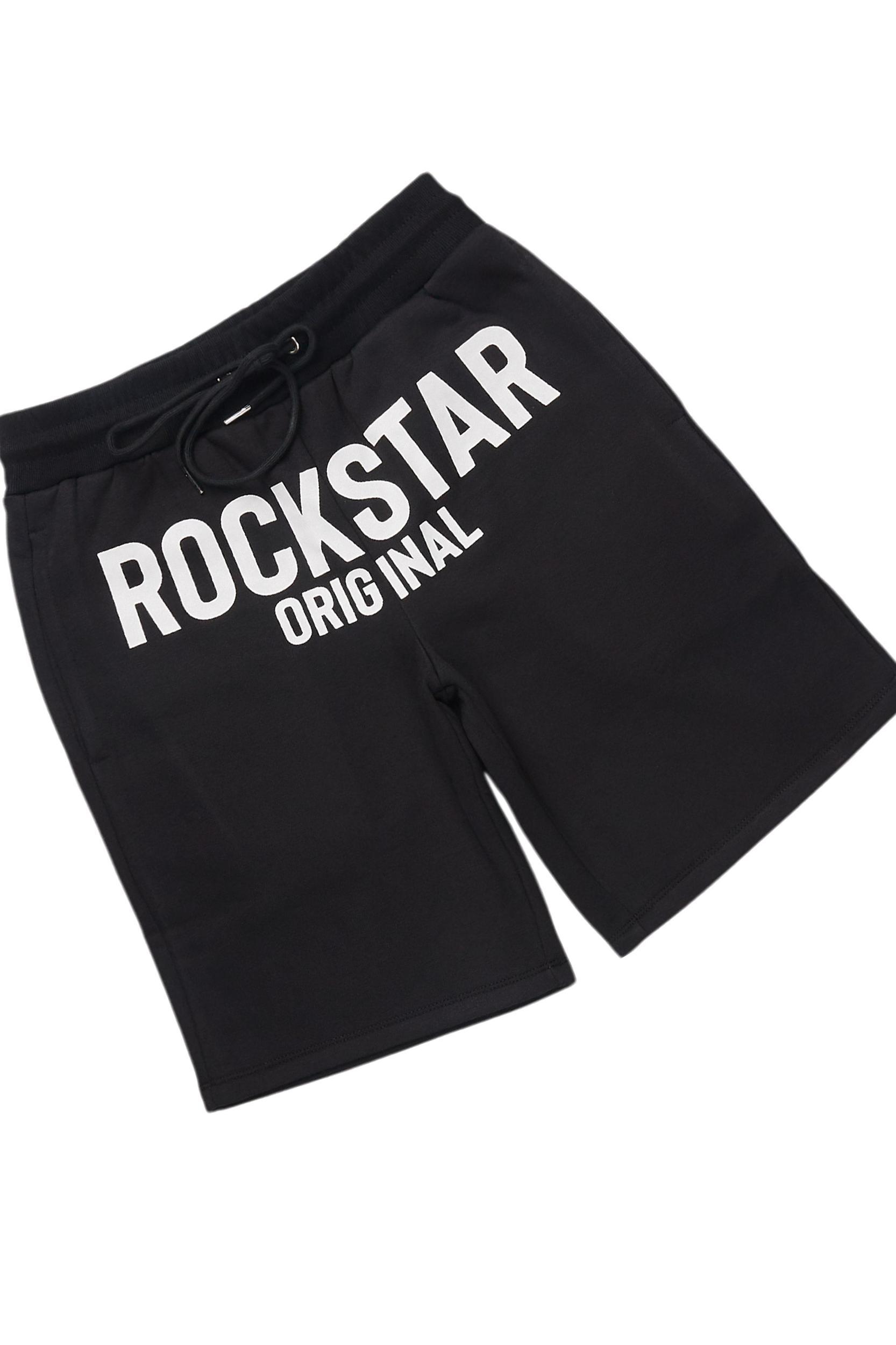 Sana Black/White T-Shirt Short Set Male Product Image