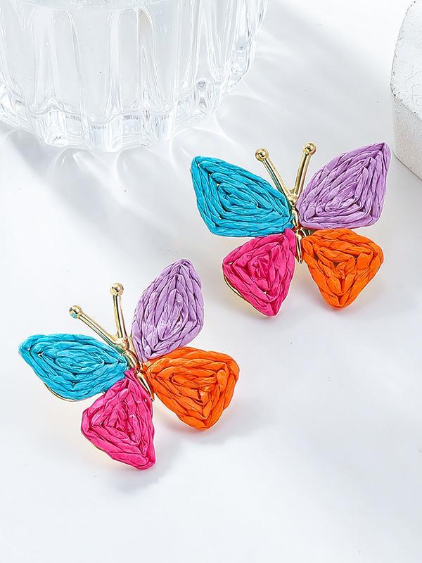 Butterfly Shape Drop Earrings Product Image